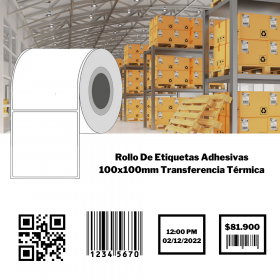 Etiquetas Adhesivas TT SAT 100Mmx100Mm C3 R1000