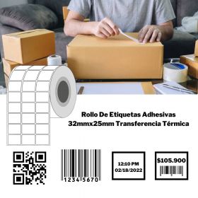 Etiquetas Adhesivas TT SAT 32Mmx25Mm C1 R5000 PPBB