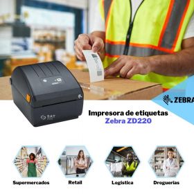 Impresora de Etiquetas Zebra ZD220