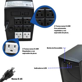 Ups Interactiva SAT UR1000 1kva